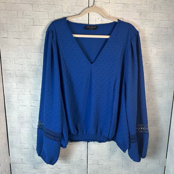 Lane Bryant Blue Blouse - Picture 1 of 10